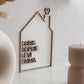 Haus mit Namen I Haus mit Familienname I personalisiertes Holzhaus I Geschenkidee zum Einzug I Richtfest