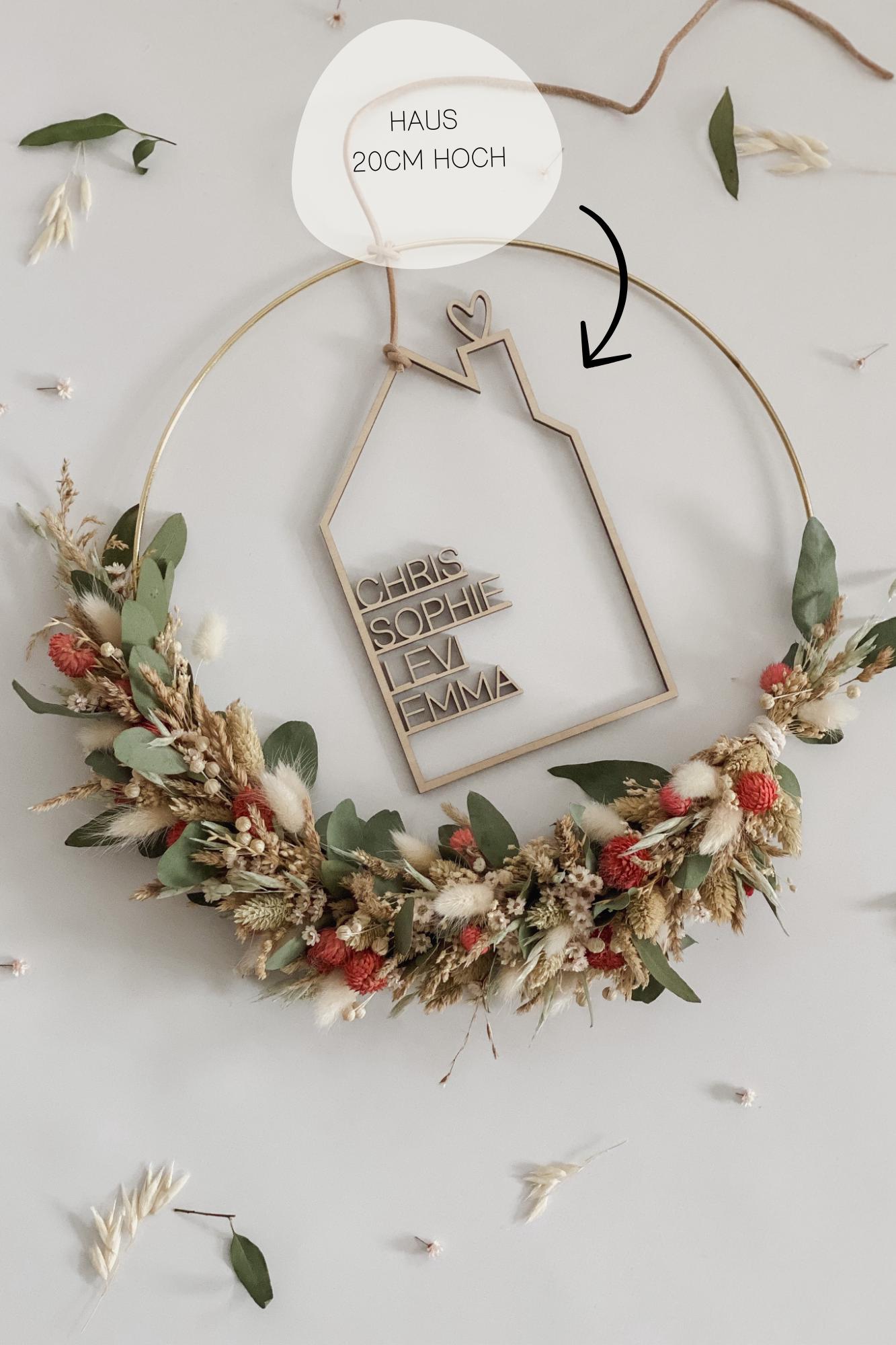 Haus mit Namen I Haus mit Familienname I personalisiertes Holzhaus I Geschenkidee zum Einzug I Richtfest