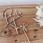 Caketopper Taufe personalisiert I Kuchendekoration Taufe mit Name I Tortenstecker Holz I Deko Tauftorte I Kuchenstecker Taufe
