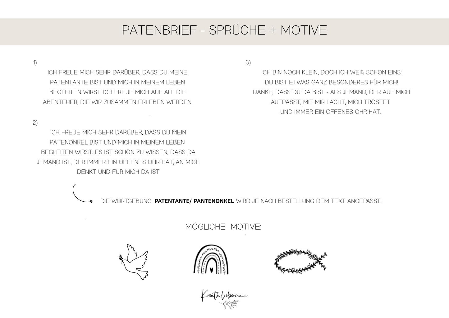 Patenbrief zur Taufe für den Taufpaten aus Holz I Personalisiertes Geschenk vom Taufkind für den Paten I Geschenk für Patentante, Patenonkel