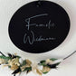 Türkranz mit Trockenblumen und Acrylschild I Holzschild personalisiert mit Familienname I Metallring I Geschenk zum Einzug I Richtfest